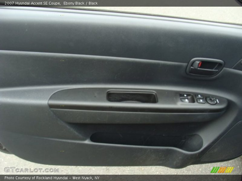 Ebony Black / Black 2007 Hyundai Accent SE Coupe