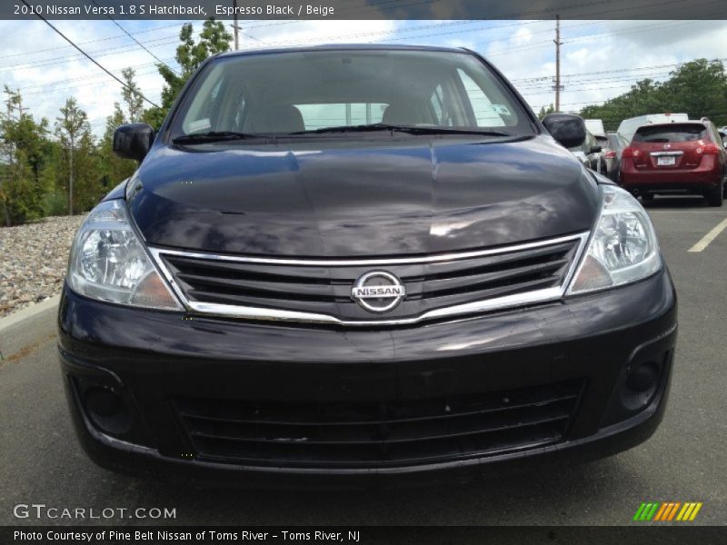 Espresso Black / Beige 2010 Nissan Versa 1.8 S Hatchback