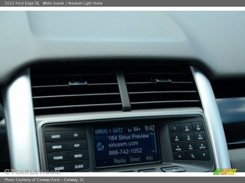 White Suede / Medium Light Stone 2013 Ford Edge SE