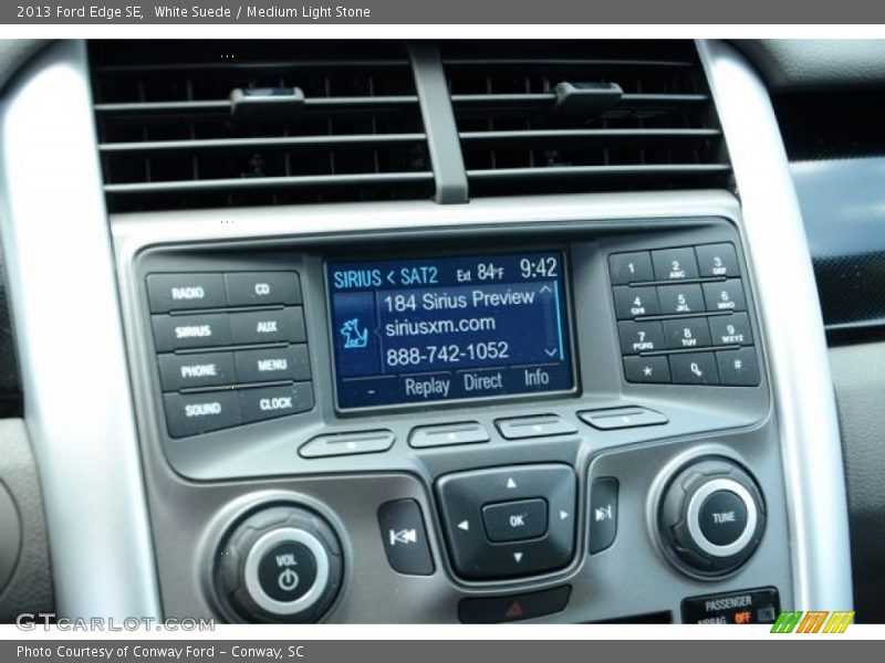 White Suede / Medium Light Stone 2013 Ford Edge SE