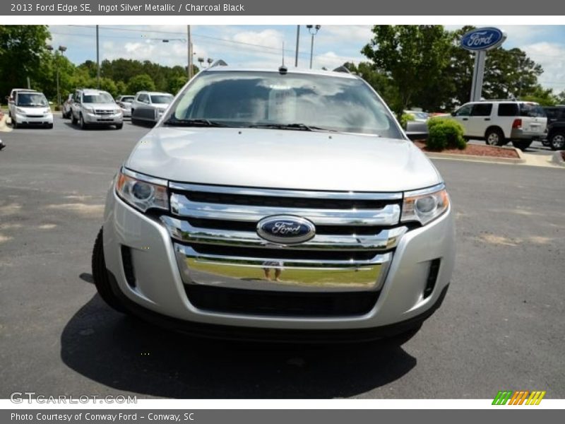 Ingot Silver Metallic / Charcoal Black 2013 Ford Edge SE