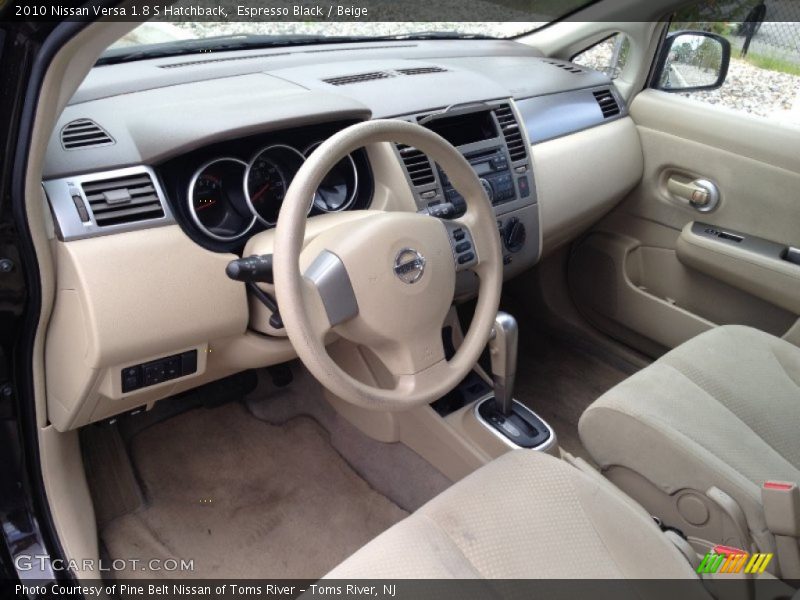 Espresso Black / Beige 2010 Nissan Versa 1.8 S Hatchback