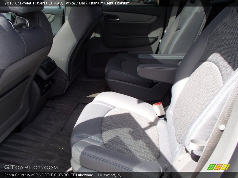 White / Dark Titanium/Light Titanium 2013 Chevrolet Traverse LT AWD