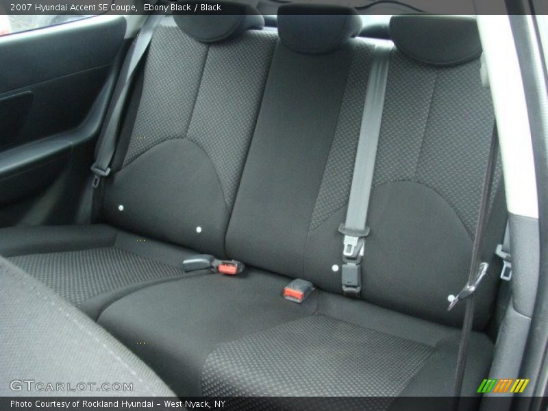 Ebony Black / Black 2007 Hyundai Accent SE Coupe