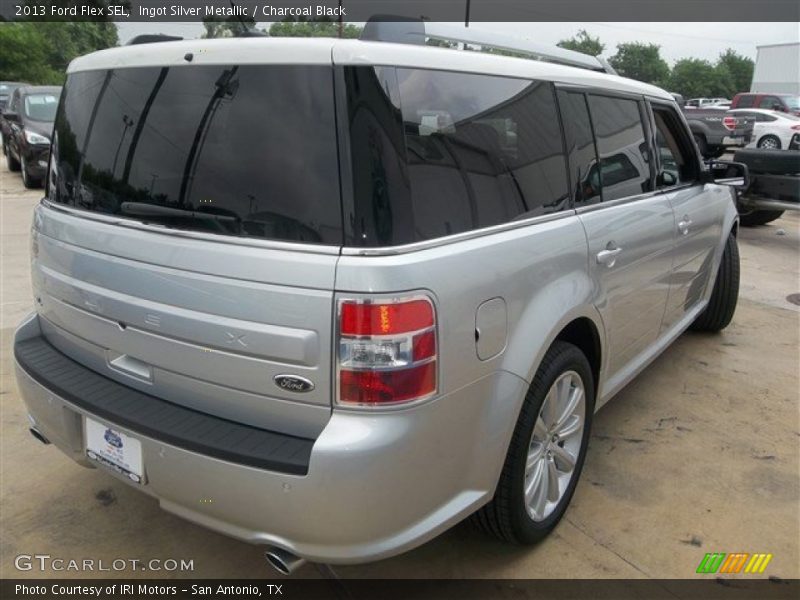 Ingot Silver Metallic / Charcoal Black 2013 Ford Flex SEL