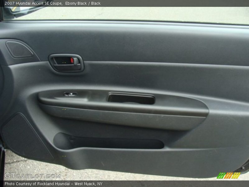 Ebony Black / Black 2007 Hyundai Accent SE Coupe