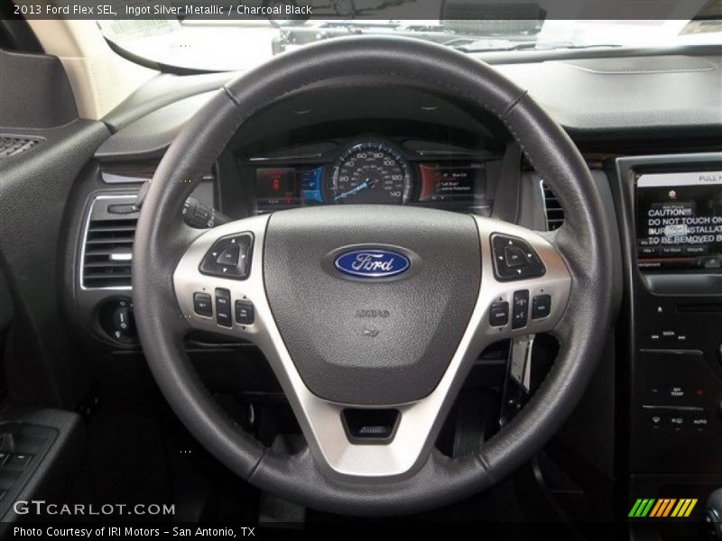 Ingot Silver Metallic / Charcoal Black 2013 Ford Flex SEL