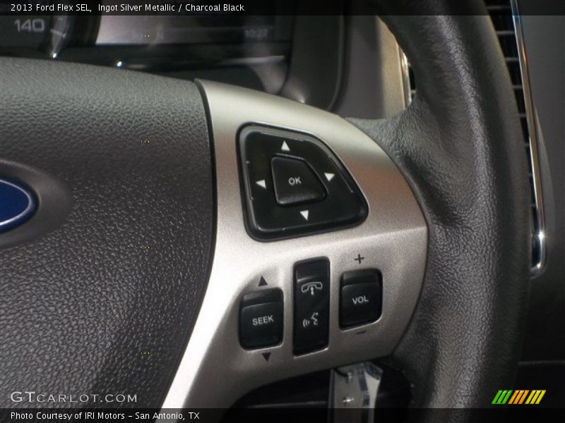 Ingot Silver Metallic / Charcoal Black 2013 Ford Flex SEL