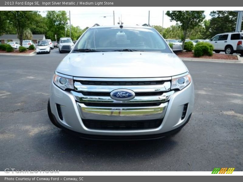 Ingot Silver Metallic / Medium Light Stone 2013 Ford Edge SE
