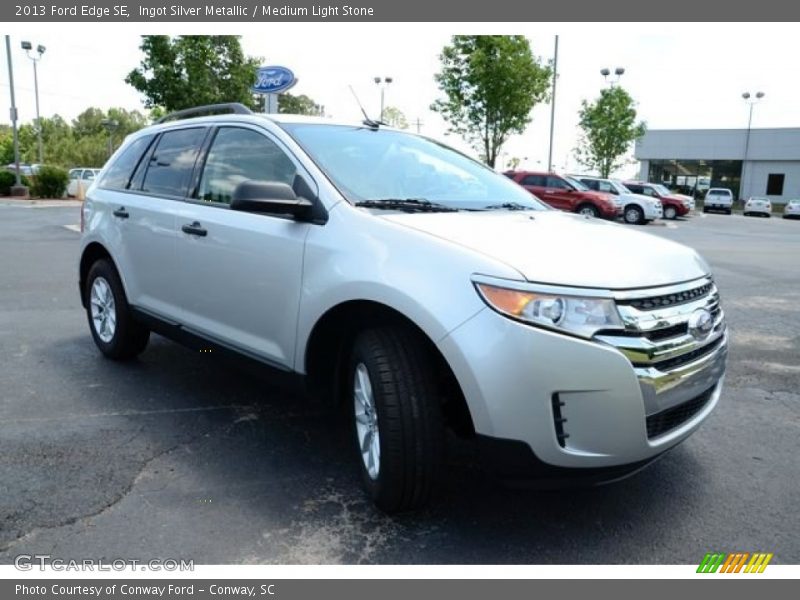 Ingot Silver Metallic / Medium Light Stone 2013 Ford Edge SE