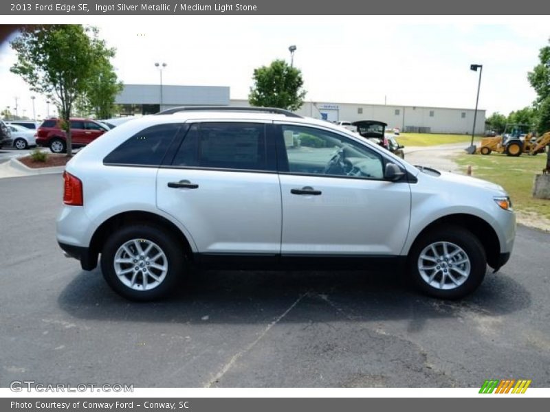Ingot Silver Metallic / Medium Light Stone 2013 Ford Edge SE