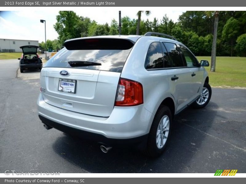Ingot Silver Metallic / Medium Light Stone 2013 Ford Edge SE