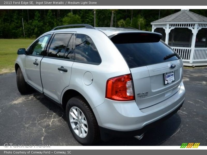 Ingot Silver Metallic / Medium Light Stone 2013 Ford Edge SE