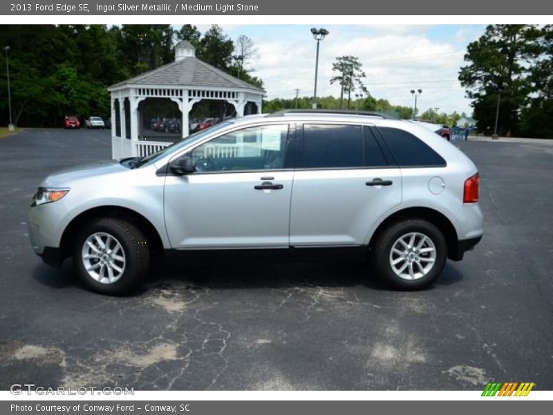 Ingot Silver Metallic / Medium Light Stone 2013 Ford Edge SE