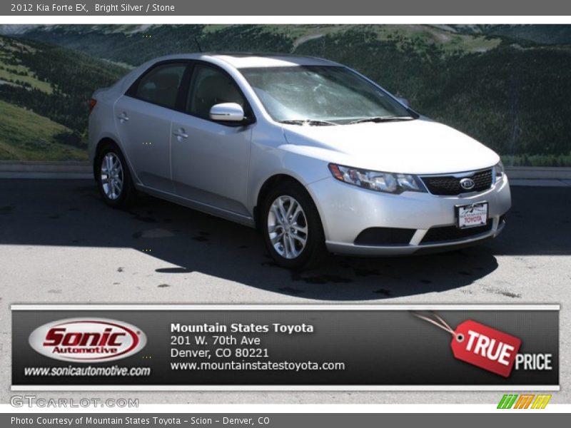 Bright Silver / Stone 2012 Kia Forte EX