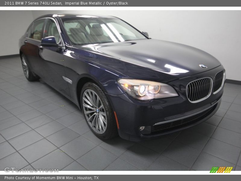 Front 3/4 View of 2011 7 Series 740Li Sedan