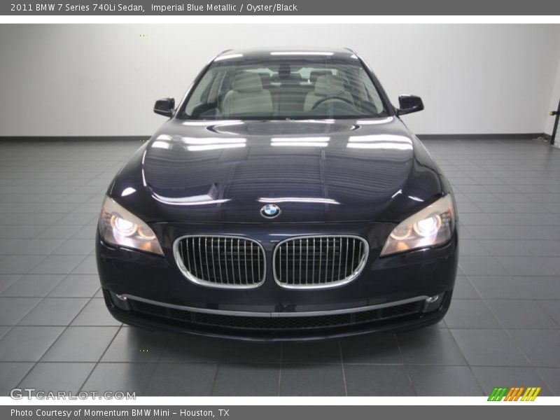 Imperial Blue Metallic / Oyster/Black 2011 BMW 7 Series 740Li Sedan