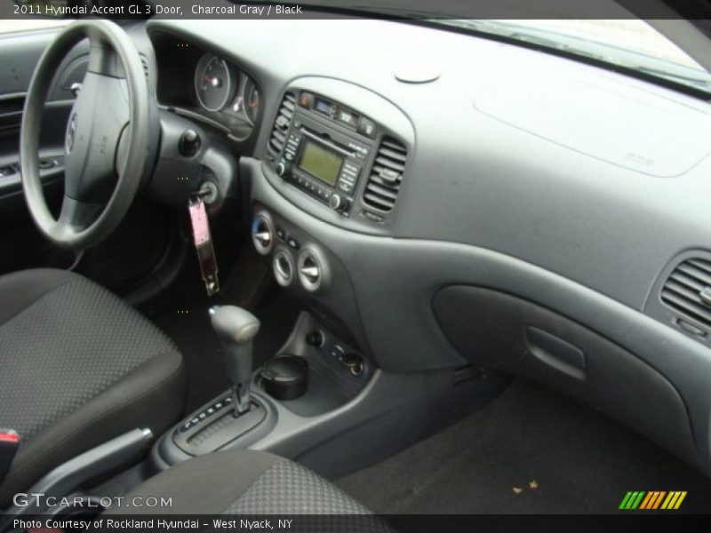 Charcoal Gray / Black 2011 Hyundai Accent GL 3 Door