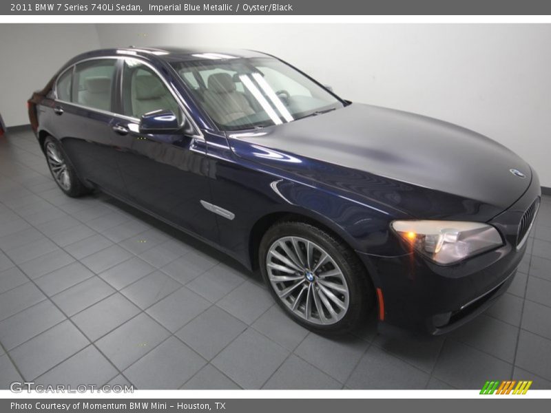 Imperial Blue Metallic / Oyster/Black 2011 BMW 7 Series 740Li Sedan