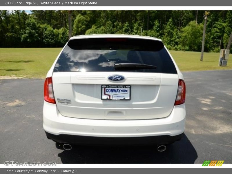 White Suede / Medium Light Stone 2013 Ford Edge SE