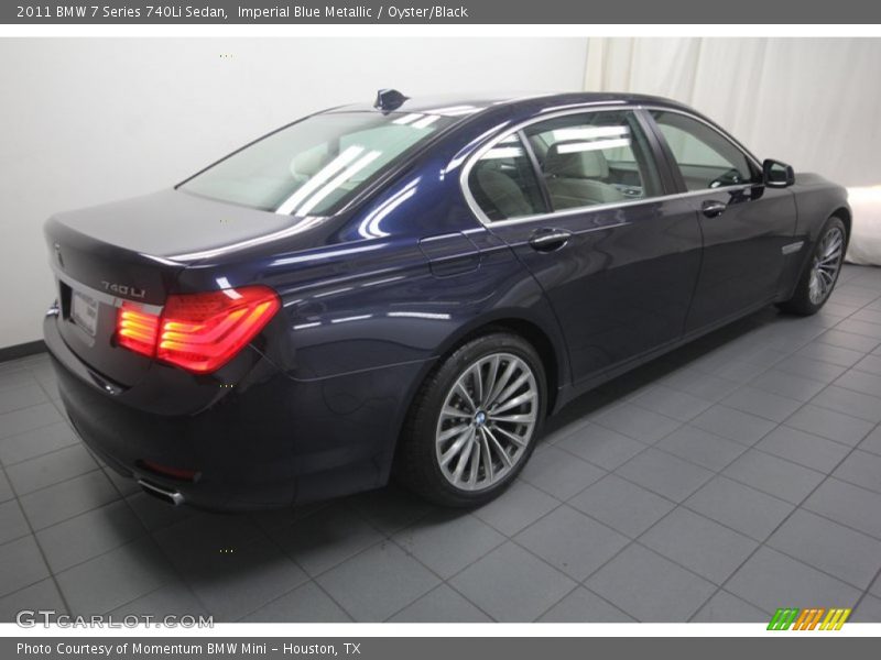 Imperial Blue Metallic / Oyster/Black 2011 BMW 7 Series 740Li Sedan
