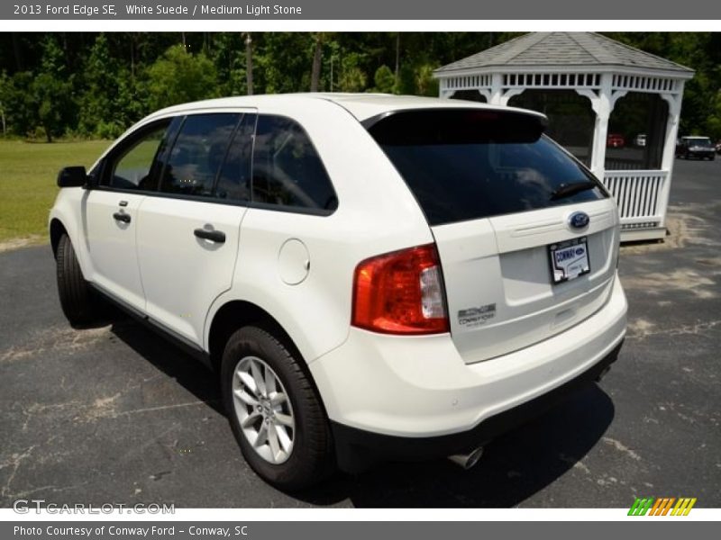 White Suede / Medium Light Stone 2013 Ford Edge SE