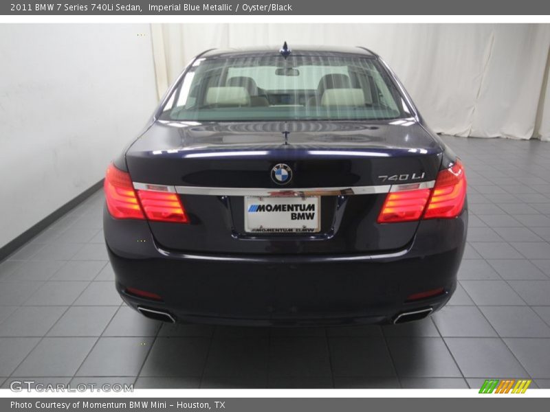 Imperial Blue Metallic / Oyster/Black 2011 BMW 7 Series 740Li Sedan