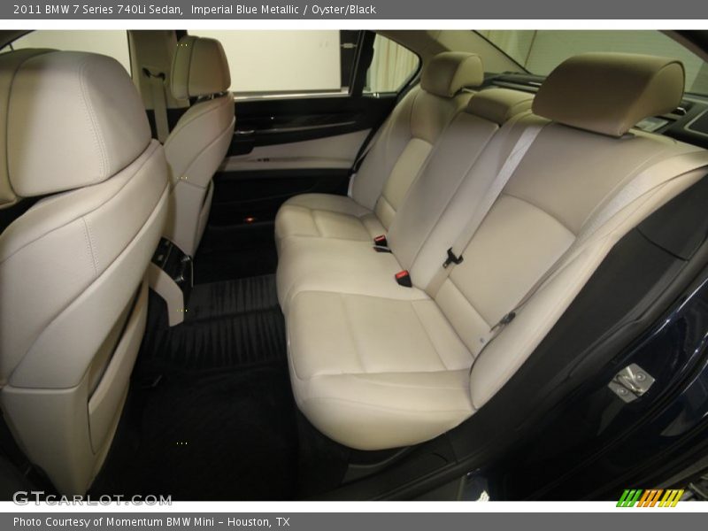 Rear Seat of 2011 7 Series 740Li Sedan