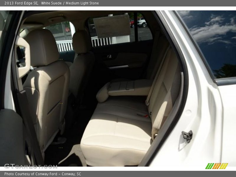 White Suede / Medium Light Stone 2013 Ford Edge SE