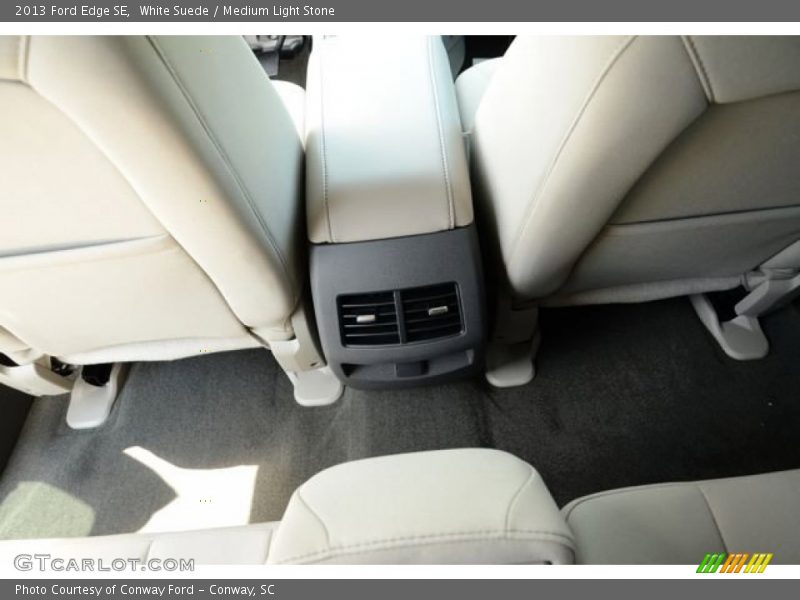 White Suede / Medium Light Stone 2013 Ford Edge SE