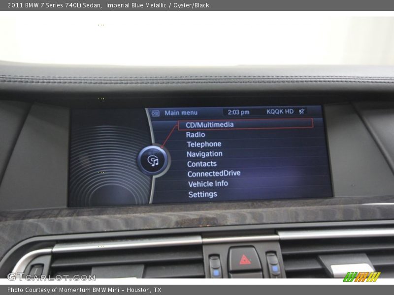 Imperial Blue Metallic / Oyster/Black 2011 BMW 7 Series 740Li Sedan