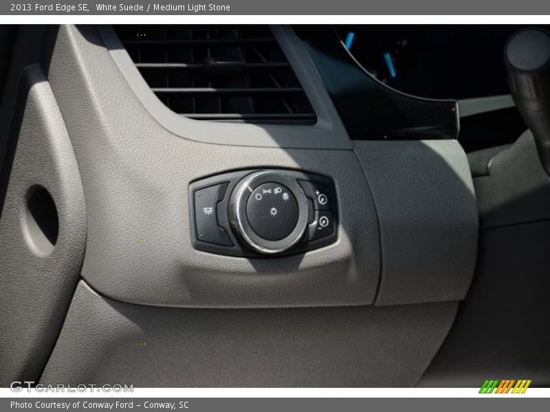 White Suede / Medium Light Stone 2013 Ford Edge SE