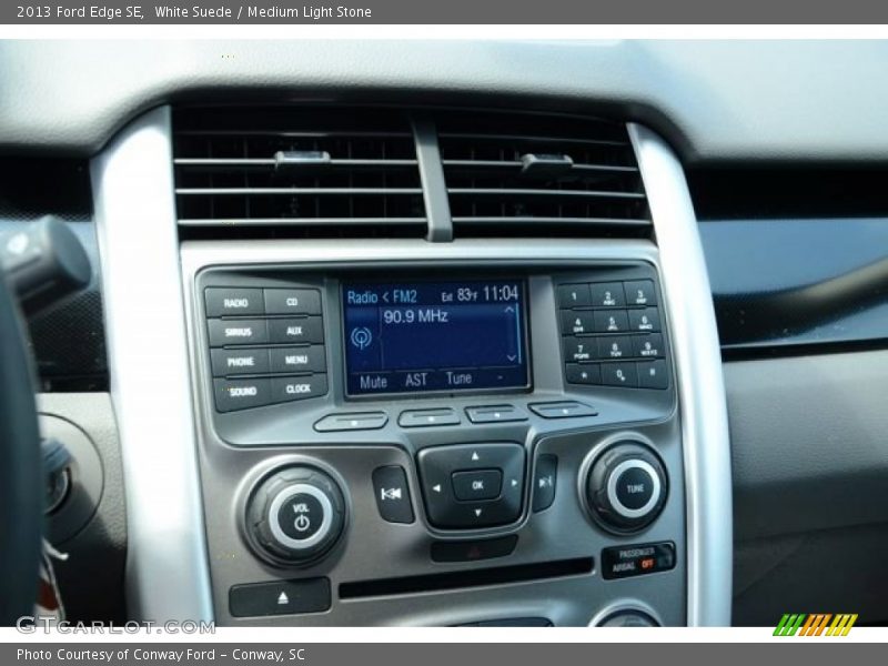 White Suede / Medium Light Stone 2013 Ford Edge SE