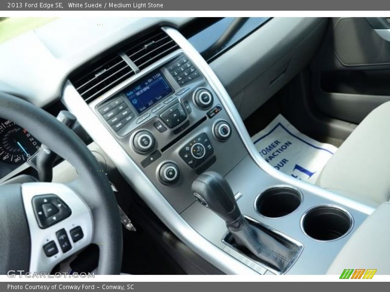 White Suede / Medium Light Stone 2013 Ford Edge SE