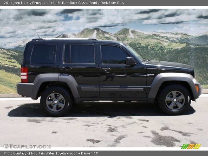 Brilliant Black Crystal Pearl / Dark Slate Gray 2011 Jeep Liberty Renegade 4x4