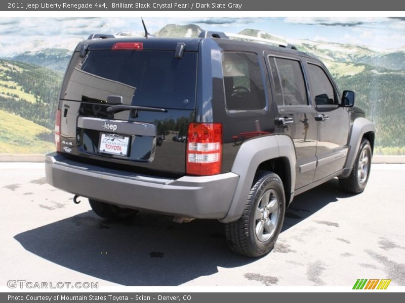 Brilliant Black Crystal Pearl / Dark Slate Gray 2011 Jeep Liberty Renegade 4x4