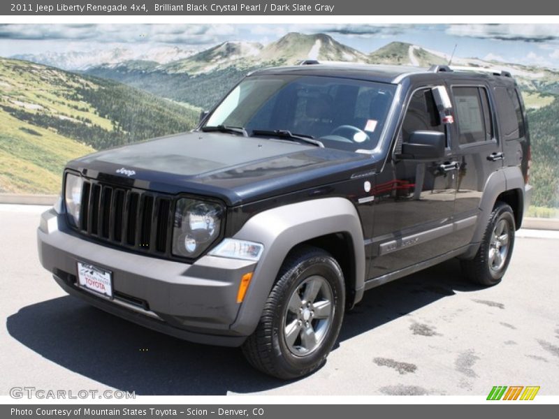 Brilliant Black Crystal Pearl / Dark Slate Gray 2011 Jeep Liberty Renegade 4x4