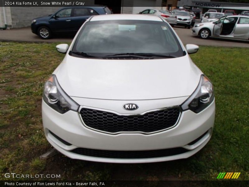 Snow White Pearl / Gray 2014 Kia Forte LX