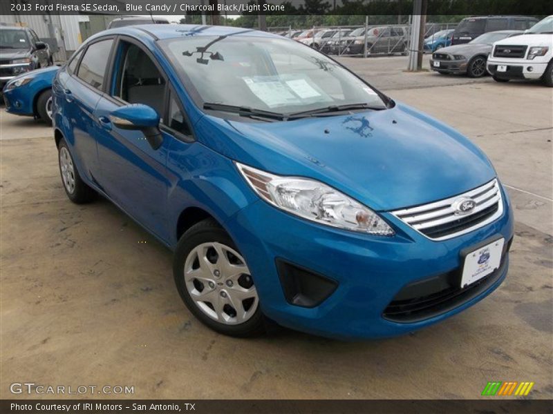 Blue Candy / Charcoal Black/Light Stone 2013 Ford Fiesta SE Sedan