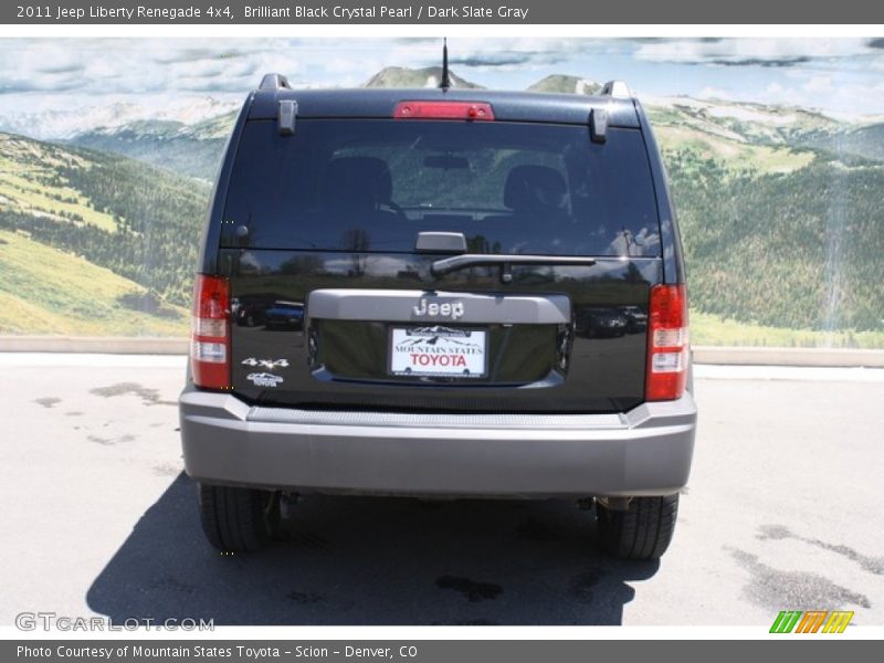 Brilliant Black Crystal Pearl / Dark Slate Gray 2011 Jeep Liberty Renegade 4x4