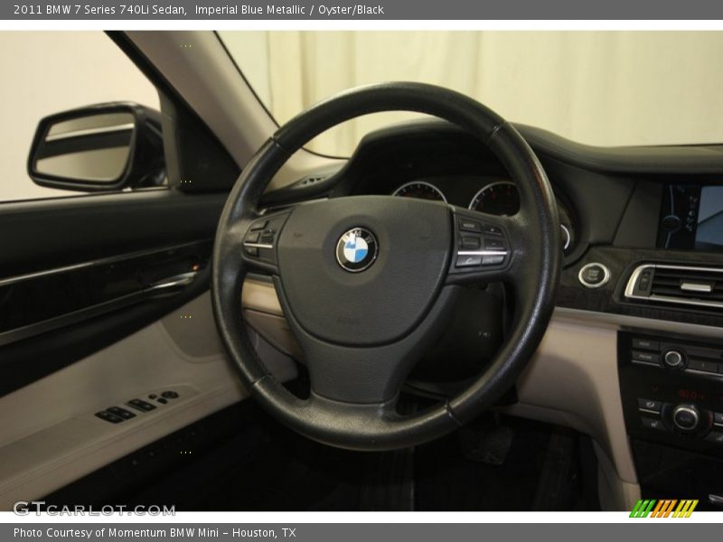 Imperial Blue Metallic / Oyster/Black 2011 BMW 7 Series 740Li Sedan