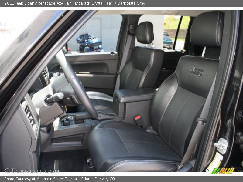 Brilliant Black Crystal Pearl / Dark Slate Gray 2011 Jeep Liberty Renegade 4x4
