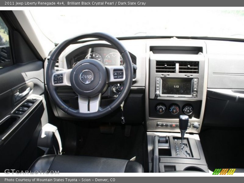 Brilliant Black Crystal Pearl / Dark Slate Gray 2011 Jeep Liberty Renegade 4x4