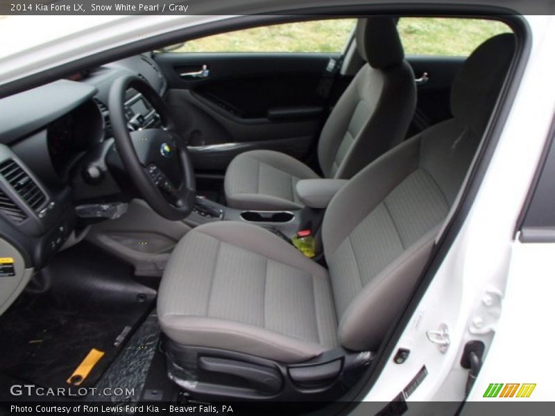 Snow White Pearl / Gray 2014 Kia Forte LX