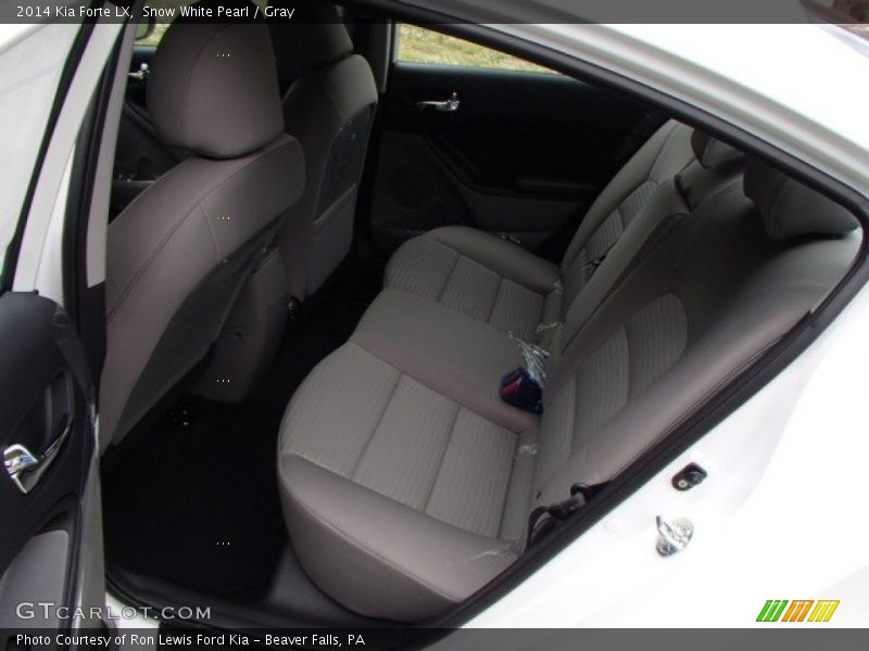 Snow White Pearl / Gray 2014 Kia Forte LX