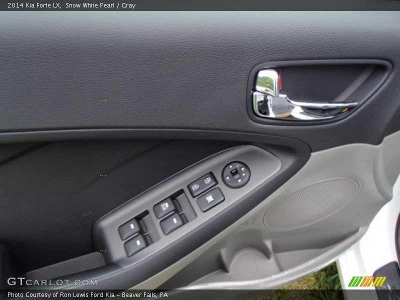 Snow White Pearl / Gray 2014 Kia Forte LX