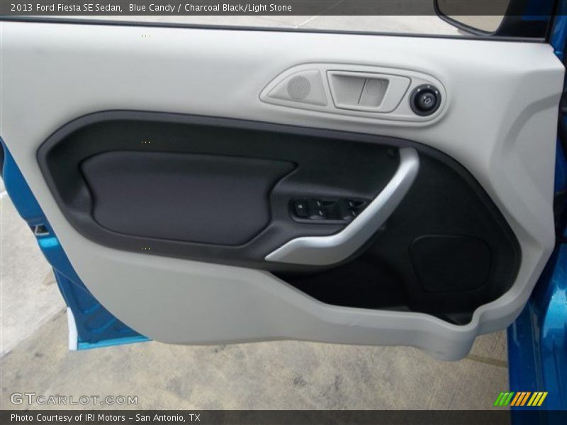 Blue Candy / Charcoal Black/Light Stone 2013 Ford Fiesta SE Sedan