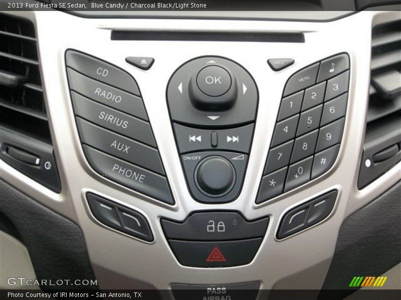 Blue Candy / Charcoal Black/Light Stone 2013 Ford Fiesta SE Sedan