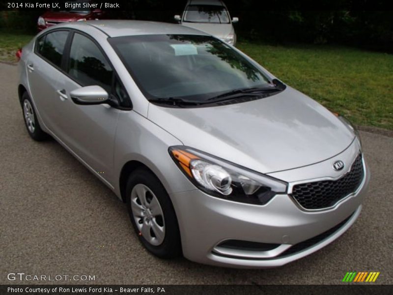 Bright Silver / Black 2014 Kia Forte LX