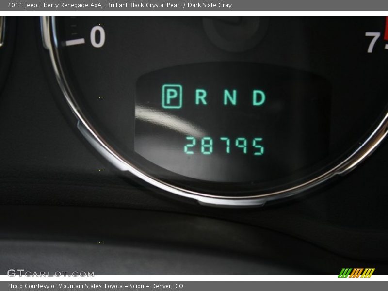 Brilliant Black Crystal Pearl / Dark Slate Gray 2011 Jeep Liberty Renegade 4x4